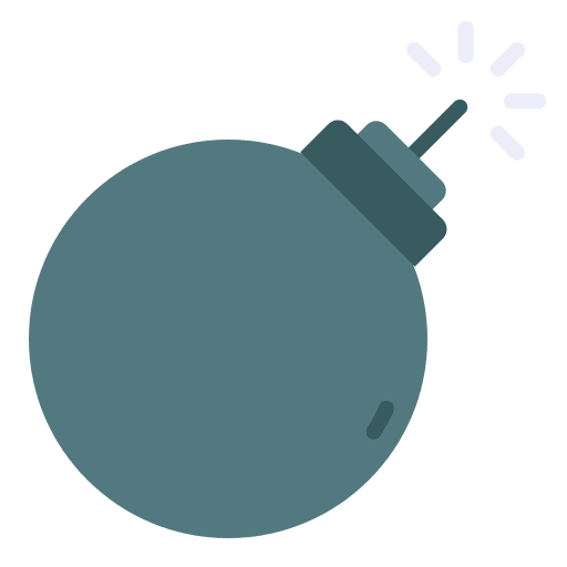 Bomb bombs miscellaneous explosive icon