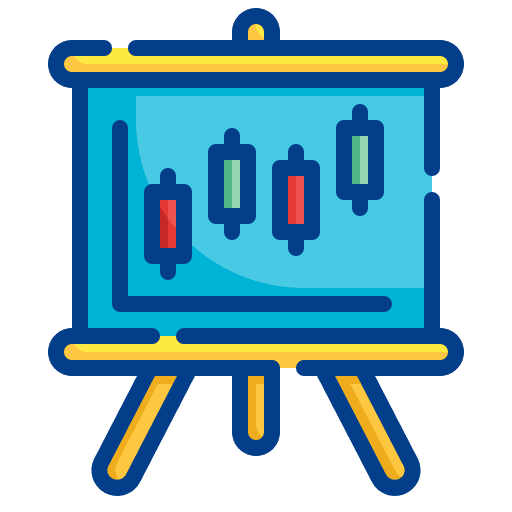 Chart graphic presentation business icon Chart graphic presentation business icon
