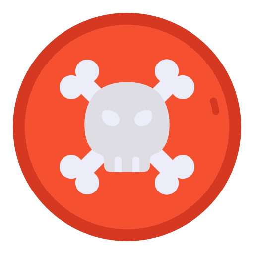 Toxic danger bone toxic icon Toxic danger bone toxic icon