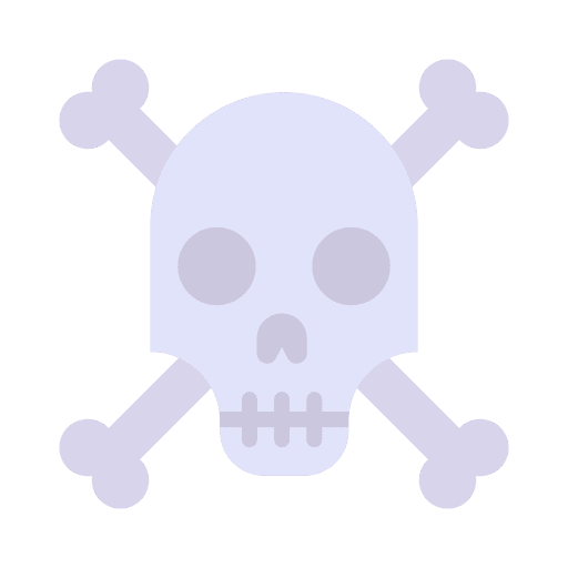 Skull fear halloween death icon