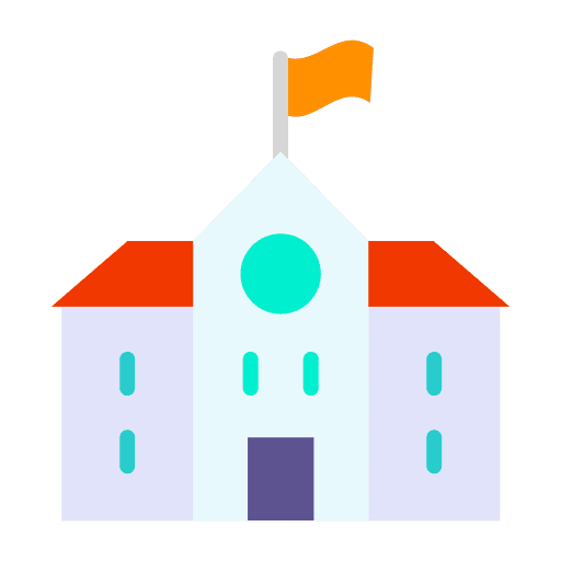 School university architecture and city buildings icon School university architecture and city buildings icon