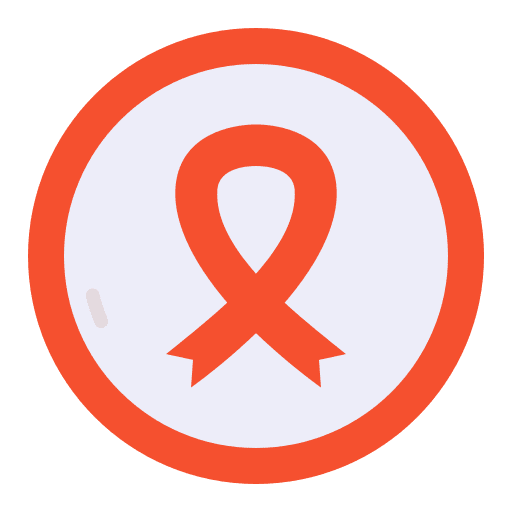 Aids aid pink ribbon breast cancer icon