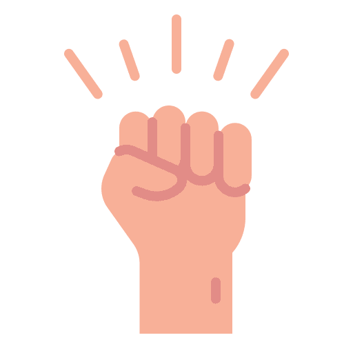 Protest fist hands and gestures power icon Protest fist hands and gestures power icon