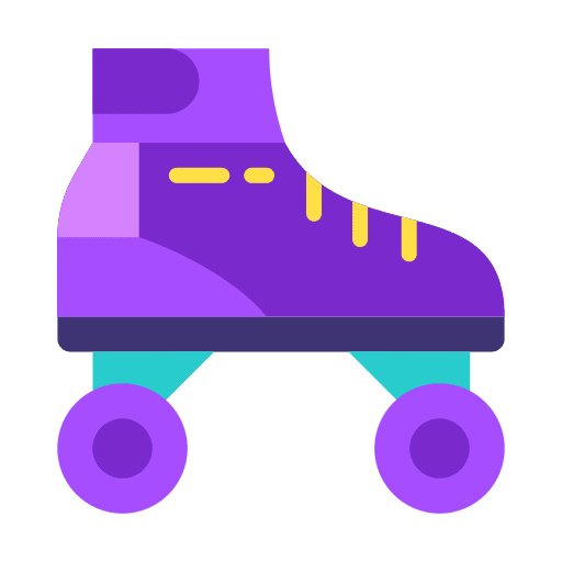 Roller skates wheels skid sportive icon Roller skates wheels skid sportive icon