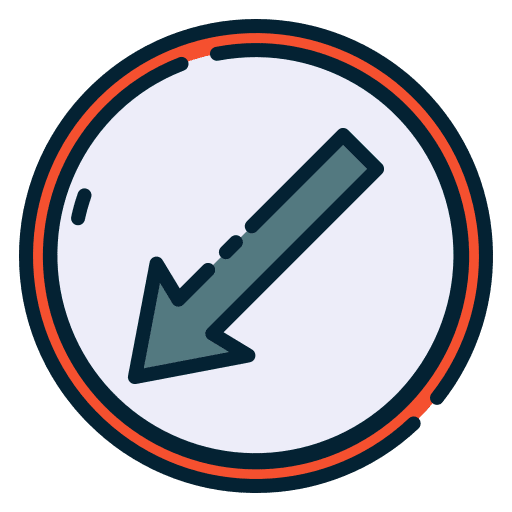 Keep left traffic sign transportation direction icon
