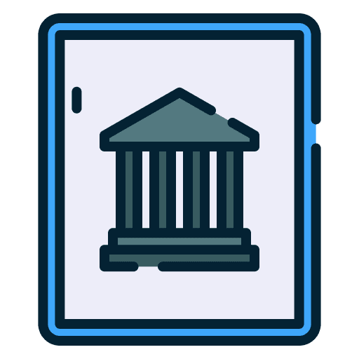 Museum signaling empire state building banking icon Museum signaling empire state building banking icon