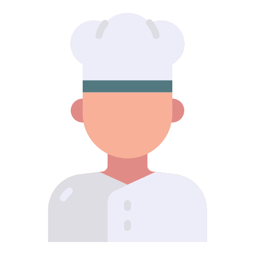 Chef man chefs user icon