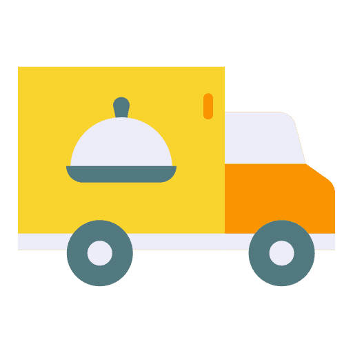 Food delivery transport fast shipping icon Food delivery transport fast shipping icon