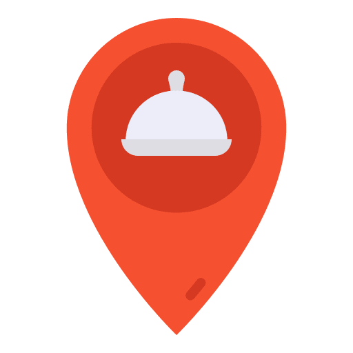 Restaurant food & restaurant map map point icon Restaurant food & restaurant map map point icon