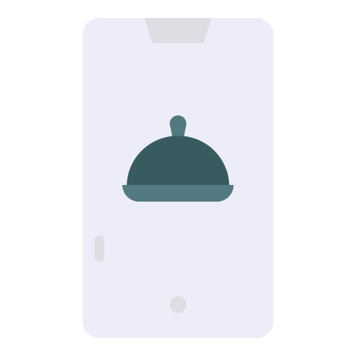 Food app ui food app smartphone icon Food app ui food app smartphone icon