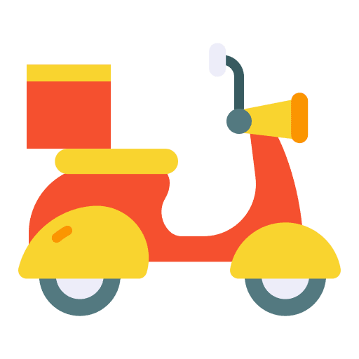 Delivery bike takeaway food delivery delivery man icon Delivery bike takeaway food delivery delivery man icon