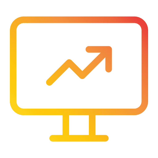 Chart advertising digital marketing marketing icon