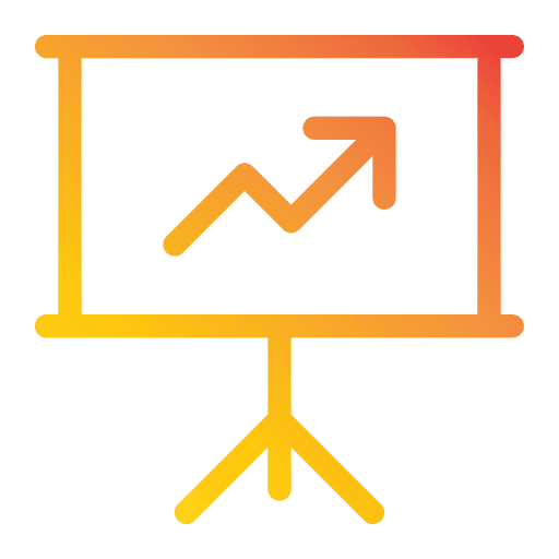 Chart graphic presentation growth icon Chart graphic presentation growth icon