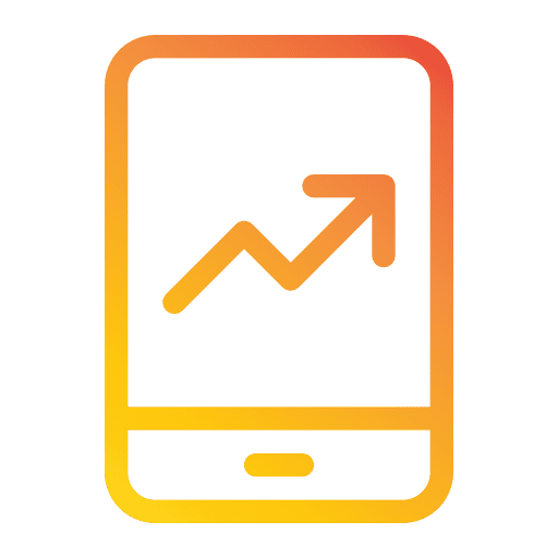 Chart line chart growth graph business and finance icon Chart line chart growth graph business and finance icon