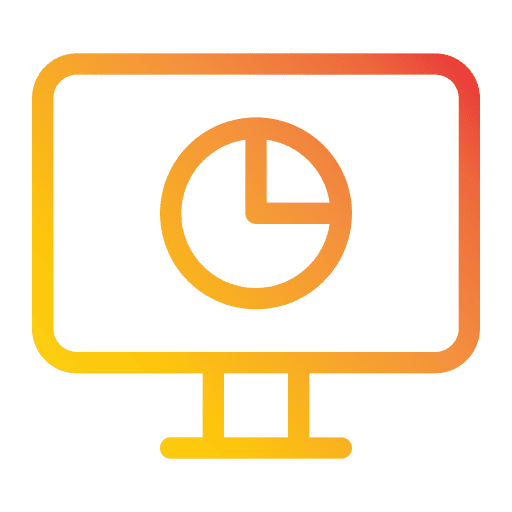 Chart pie chart marketing monitor icon Chart pie chart marketing monitor icon