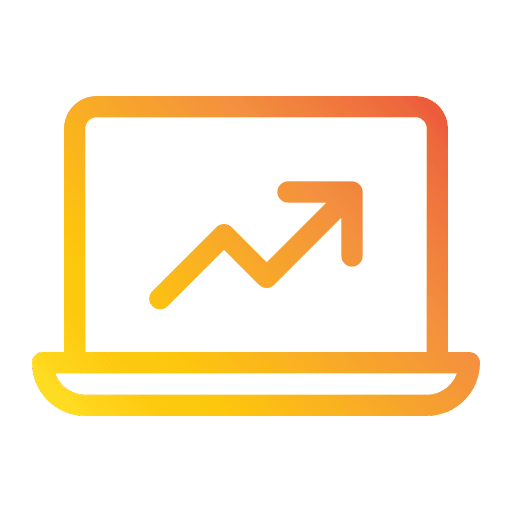 Chart technology statistics chart icon