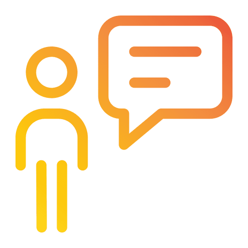 Communication testimonial people rating icon Communication testimonial people rating icon