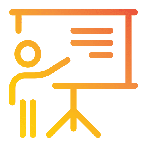 Presentation people class business icon Presentation people class business icon