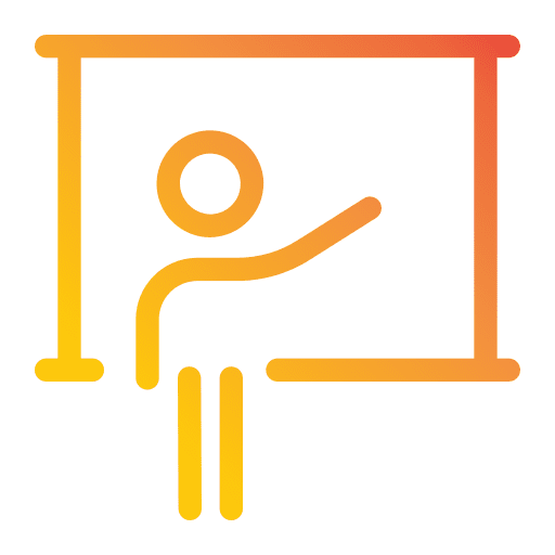 Presentation work training class icon Presentation work training class icon