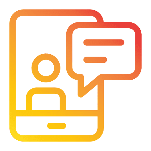 Video call communications user mobile phone icon Video call communications user mobile phone icon