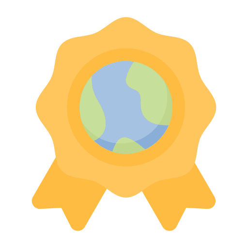Badge mother earth day badge earth icon