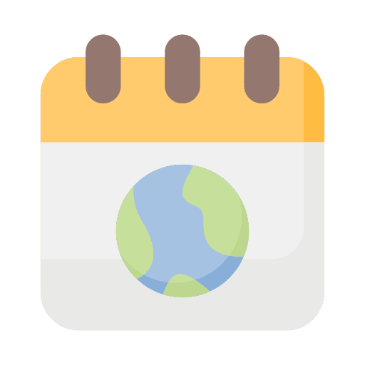 Earth day date time and date earth day icon