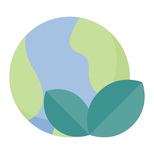 Earth plant nature sustainability icon