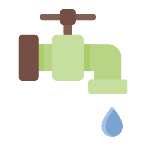Water faucet furniture and household faucet plumber icon