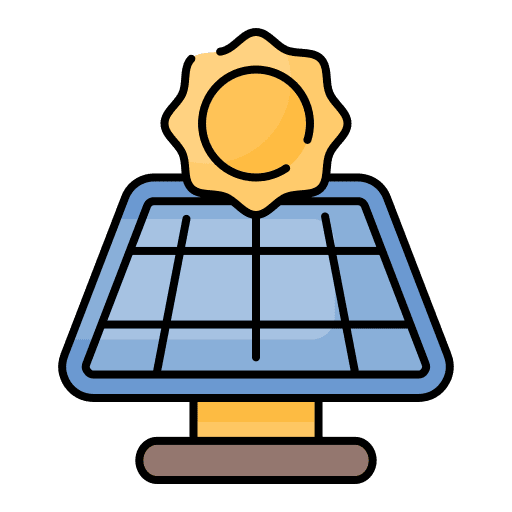 Solar panel solar energy ecology and environment solar panel icon