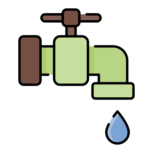 Water faucet ecology and environment furniture and household water faucet icon