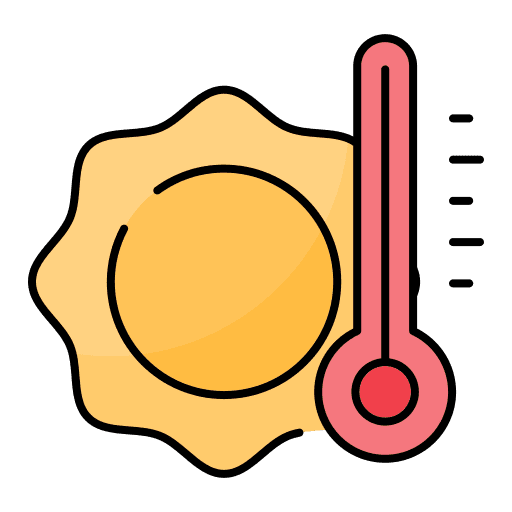 Hot temperature hot temperature warmth forecast icon Hot temperature hot temperature warmth forecast icon