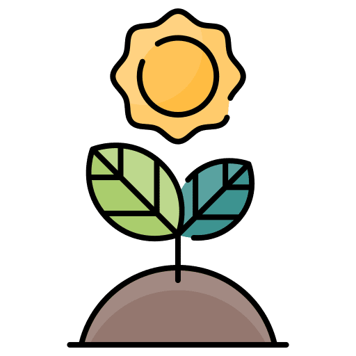 Photosynthesis environment plant watering icon Photosynthesis environment plant watering icon