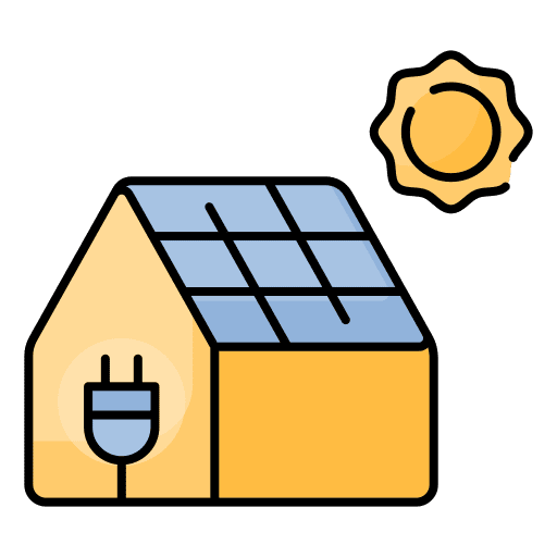 Solar house ecology and environment power solar solar energy icon Solar house ecology and environment power solar solar energy icon