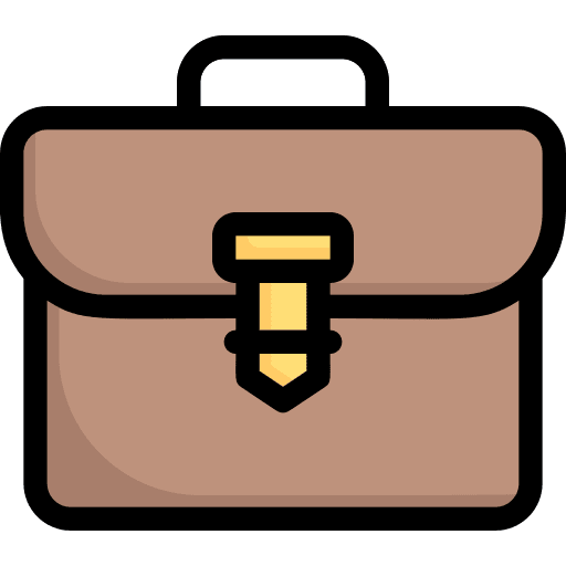 Briefcase work bag briefcase icon