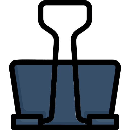Paperclip attachment school material attach icon Paperclip attachment school material attach icon