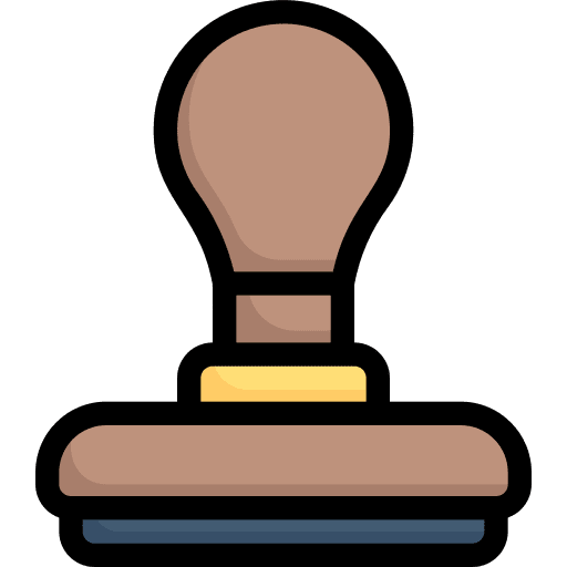 Stamp stationary sign stamp icon