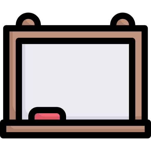 Whiteboard education presentation school icon