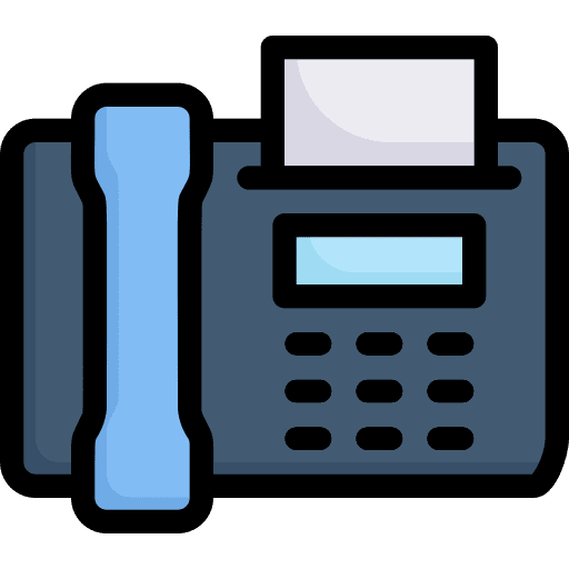 Fax fax telephone landline icon Fax fax telephone landline icon