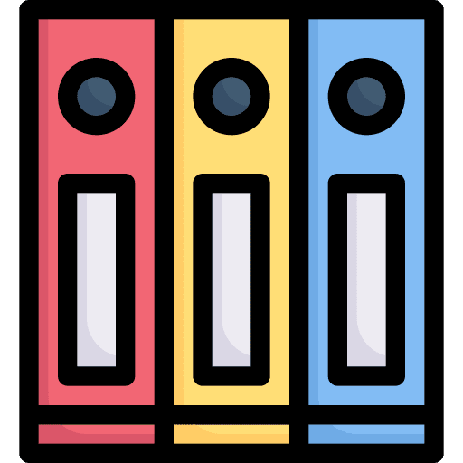 Folder archive school material education icon Folder archive school material education icon