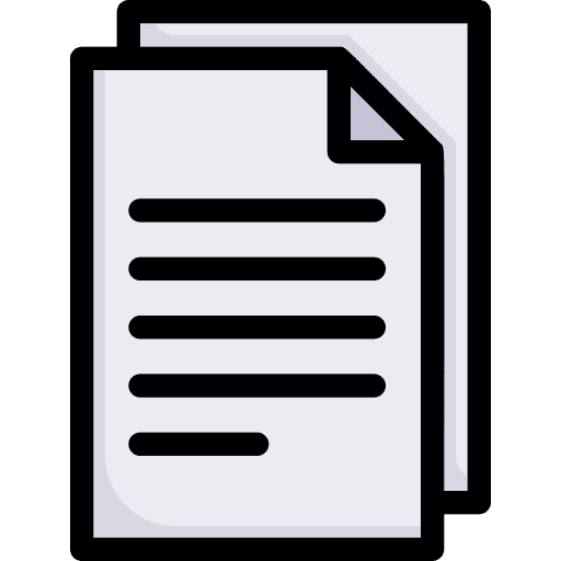 Paper files and folders school material sheet icon Paper files and folders school material sheet icon