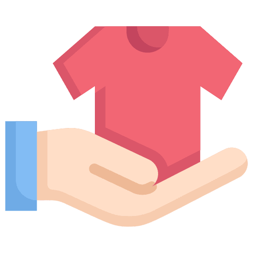Clothes buy fashion hand icon