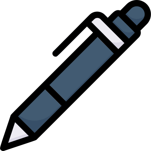 Pen writing tool pencil office material icon Pen writing tool pencil office material icon