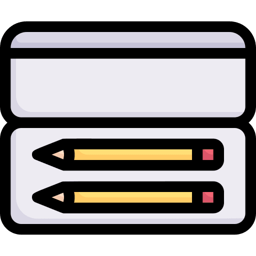 Pencil case office material pencil writing tool icon Pencil case office material pencil writing tool icon