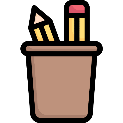 Pencil case writing tool pencil case stationery icon Pencil case writing tool pencil case stationery icon