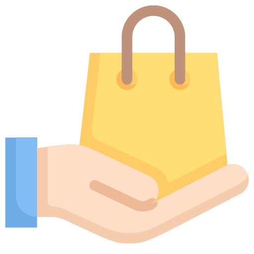 Shopping bag sale commerce and shopping buy icon