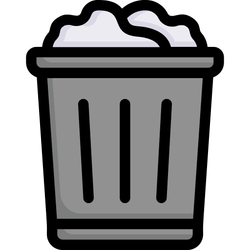 Trash can waste trash icon Trash can waste trash icon