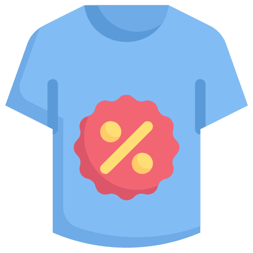 Clothes offer commerce and shopping tshirt icon Clothes offer commerce and shopping tshirt icon
