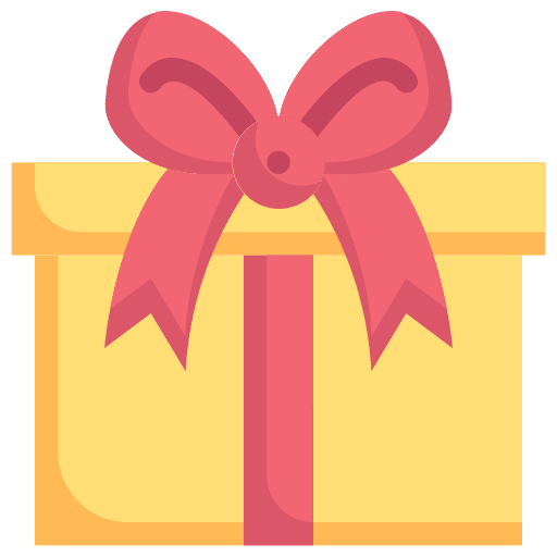 Gift package bow birthday and party icon Gift package bow birthday and party icon