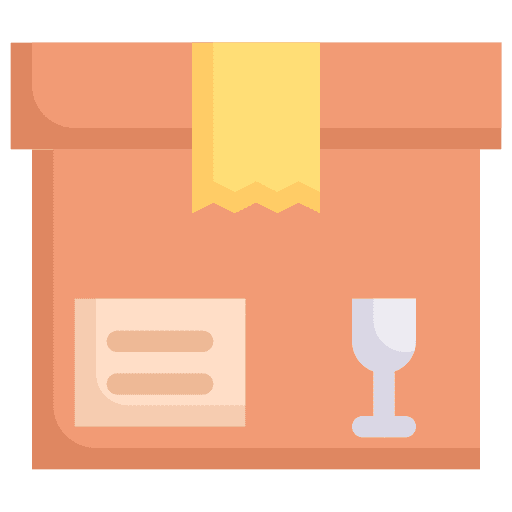 Package glass box delivery icon Package glass box delivery icon