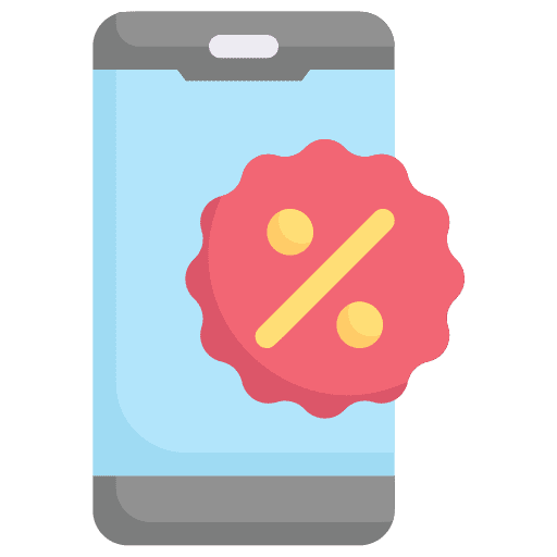 Smartphone online shopping electronics mobile phone icon Smartphone online shopping electronics mobile phone icon